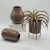 High quality cheap custom size home decor ceramic clay flower vase
