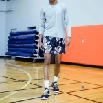 High Quality Custom Mens Basketball Shorts Double Layers with All over Print Fashionable Sublimation Polyester Mesh Wholesale