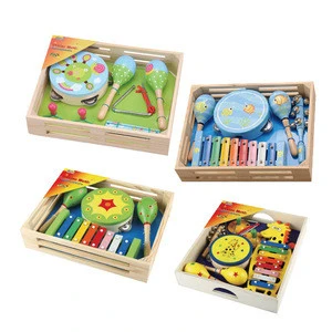 High Quality Educational Baby Percussion Wooden Musical Instrument Toy Set