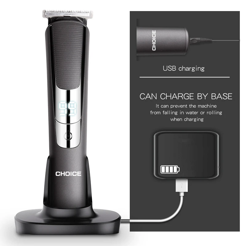 High Quality Electric Haircut Machine Rechargeable Hair Trimmer Clipper Cordless Wireless Trimmer for Men