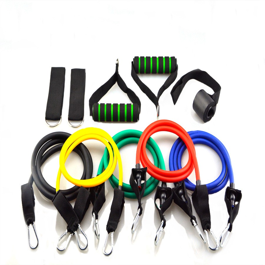 High quality fitness training Natural Latex Resistance Band and Core Sliding Discs sets