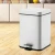 Import High quality galvanised metal guest room trash/dust bin and toilet brushed holder from China
