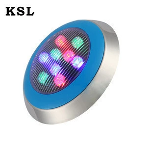 High quality IP68 outdoor Waterproof underwater light Stainless Steel 9w 12w rgb LED Pool Light