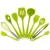 Import High Quality Kitchen Accessories  Amazon Non-Stick Cookware Silicone Kitchenware 10-Piece Household Spoon Spatula Cooking Tool from China