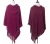 high quality knitted cashmere shawl ladies multi colors acrylic cashmere poncho cape shawl