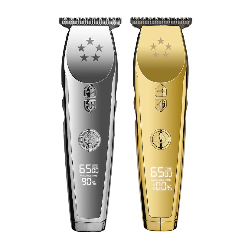 high quality LCD hair trimmers custom logo haircut trimmer clipper electric professional trimmer men