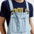 Import High Quality Mens Full Length Denim Overalls High Street Navy Baggy Jeans Overall from China