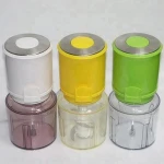 high quality mini multifunction electric plastic material 400w motor stainless steel sharp blade garlic tomato vegetable chopper
