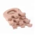 High Quality Natural Wood Color Elephant Shapes Wooden Baby Organic Teether