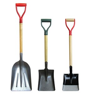high quality plastic sand shovel with Wooden handle and  Iron shovel head Garden shovel Garden spade