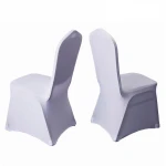 High quality white Wedding Chair Covers For Events Party Hotel Decoration Stretch Elastic Large Spandex Chair Covers