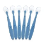 High reputation customized design bpa free natural silicone baby spoon  from Chinese supplier