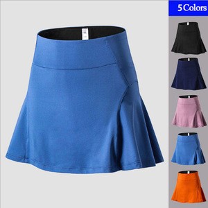High Waisted Womens Yoga Fitness Skorts Tennis Skirts Lined With Anti-Slip