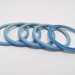 Hight Quality Hydraulic Seal Temperature Wear Import PU Sky Blue Buffer Ring Oil Seal HBY For U-1029 Imported Materials