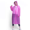Hiking fashion adult men and women rain coat thicken EVA environmental Pink raincoats for adults