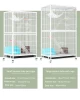 HMS Wholesale Animal Squirrel Cat Cage 2 Doors Metal Breeding Square-tube Steel Wire Breeding cage