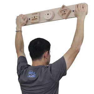 Home fitness accessories mini rock climbing wall wooden climbing training  board