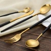Hongda D038 Banquet Hand Forged SS304 Unique Restaurant Flatware High Quality Stainless Steel Metal Wedding Cutlery Set
