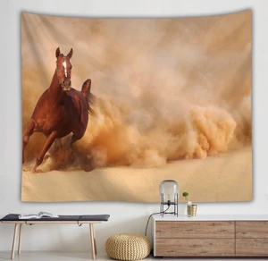 Horse wall hanging curtain spread covers cloth blanket art tapestry Beach Towel giant poster art cloth curtain decor