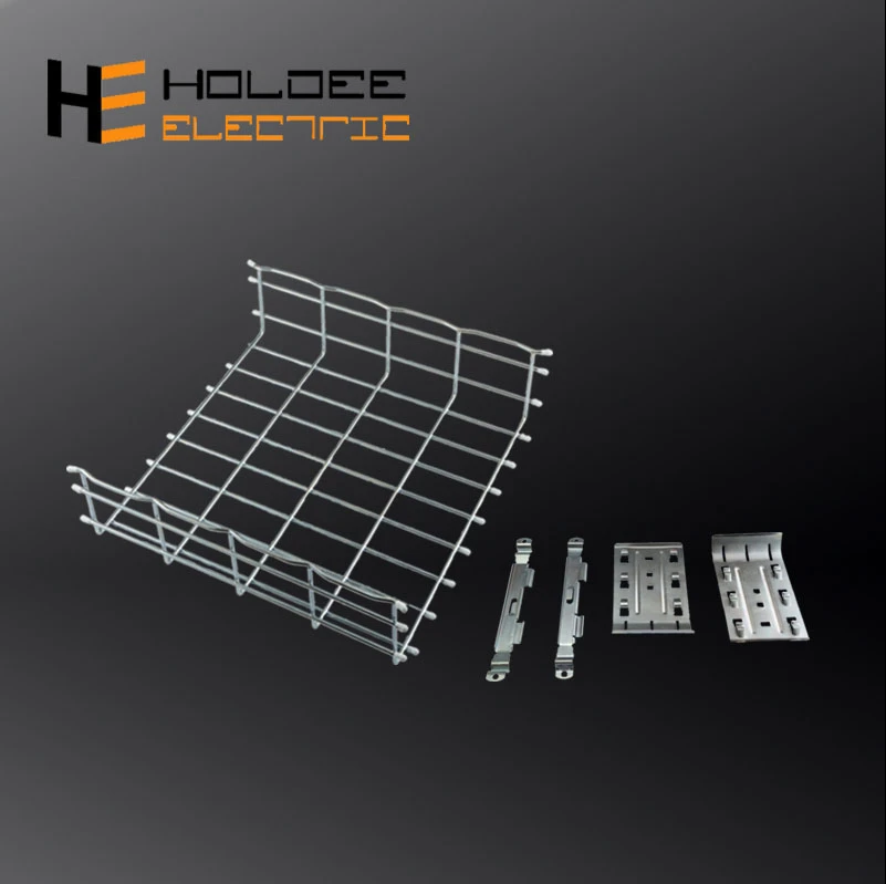 hot dip galvanized powder enginessring and communication project straight wire mesh cable tray/zinc basket wire