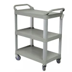 Hot Sale 4 Wheels Plastic Rolling Durable Trolley 3 Tier Utility Tool Cart