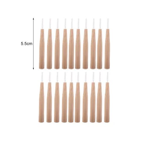 Hot Sale Biodegradable Organic Between Teeth Cleaner Deep Clean Eco Friendly Vegan Handle Bamboo Interdental soft toothbrush