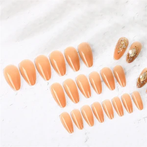 Hot sale  design false nail tips clear new nail art artificial fingernails 24pcs/bag