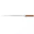 Import hot sale wooden handle stainless steel rotating bbq skewers from China