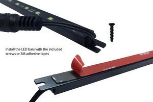 hot sales Led Black Extrusion Aluminum Hard Bar Strip for Gun Safes ,Under Cabinet ,Display
