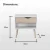 Import hot saling 1 drawer mdf wood small simple design bedroom modern nightstand from China