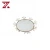 Import Hot Sell Crystal Mirror Wedding Dessert Table Cake Tray Gold Breakfast Metal Shows Tray from China