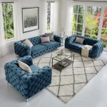 Hot Selling Hotel Villa Apartment Leisure Facilities Modern Living Room Sofa Set Design Furniture Velvet Sofa Home Furniture
