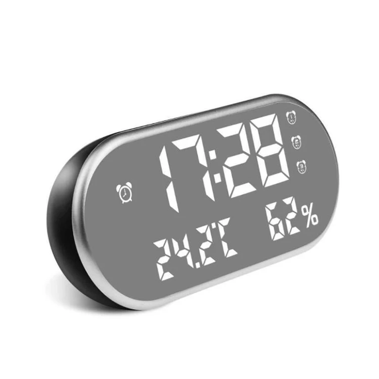 Hot Selling USB Charge Time Date Temperature LED Display Digital Table Alarm Clock