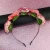 Import Hot Style Artificial Flower Hair Hoop Party Wedding Props Hair Accessories Wholesale Gradual Change Color Plastic Pink Flower from China