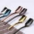 Import Household Solid Gold-plated Stainless Steel Square Head Spoon from China