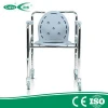 Household&amp;Hospital Lightweight Toilet Commode Chair with Casters