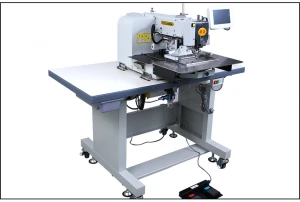 HUAMEI New Design 200 *100 mm electric computerized pattern sewing machine pet belt and rope sewing machine