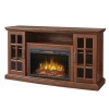 Independent remote control electric fireplace with Wood material electrical fireplace TV stand