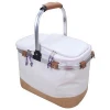 Insulated Folding Cooler Picnic Basket Bag JN 2100 Insulated Market Basket or Picnic Tote Large Cooler Bag