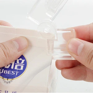 Japanese simple transparent milk carton sealing clip folding carton juice light cream preservation sealing clip