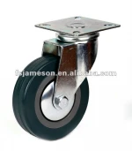 JH3 PVC or rubber pvc casters castors and wheel with total brake