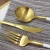 Import Jieyang royal 18/10 Matte Gold/white stainless steel Spoon Fork Knife cutlery/flatware/silverware/tableware sets from China