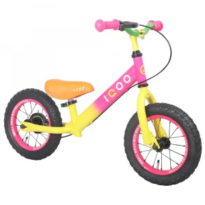 JoyKie High Quality Standard Unique 12 inch Kids Gift Baby Ride On Mini Balance Bike with Hand Brake