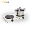 JX-6245A 1000 W Hot Sale Customized Widely Used Quickly Heating Element Electric Double Burner Hot Plate