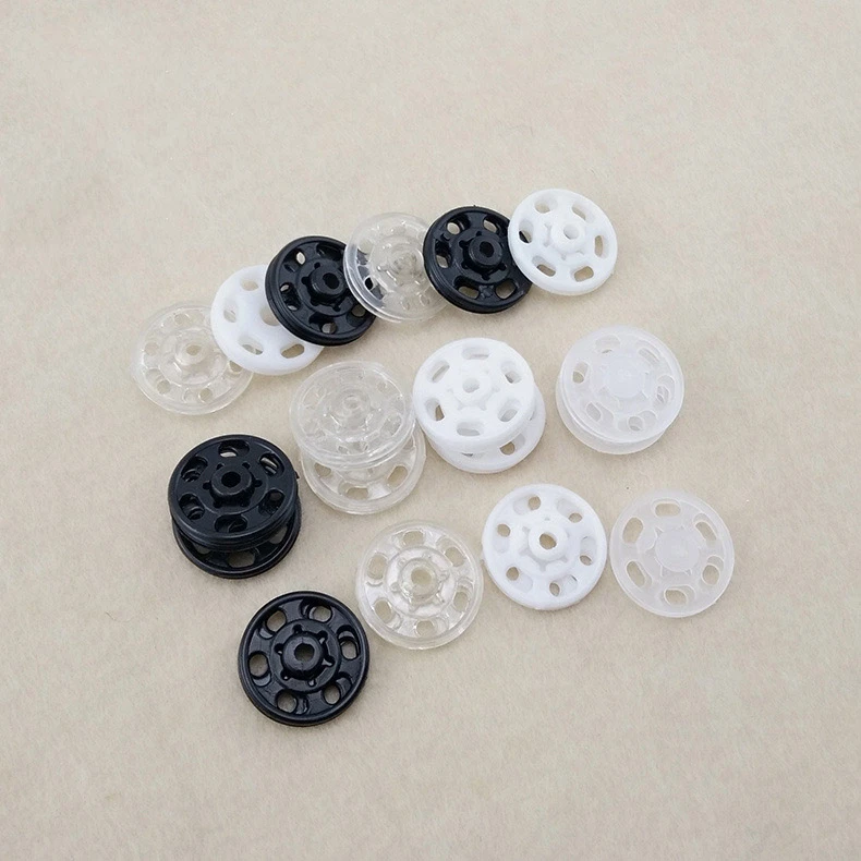KEYIDI Plastic Press Studs Snap Fasteners Clothes Sewing Buttons