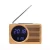 Import KH-WC013 Portable Desktop Bamboo / Wooden FM Radio With LED Clock from China