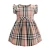 Import Kids designer clothes girls dresses summer preppy style european and american girl plaid cotton dress from China