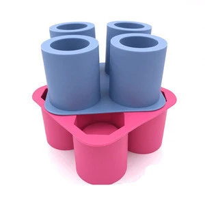 KTV, entertainment club, party diy use 4 cavity winecup silicone rubber ice cube tray