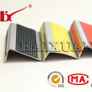 L shape rubber stair nosing for stair edge protection