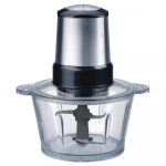 Large capacity 1.5L multi-function 2 speeds Stainless steel decoration housing Fruit & Vegetable Electric Chopper Food Processor